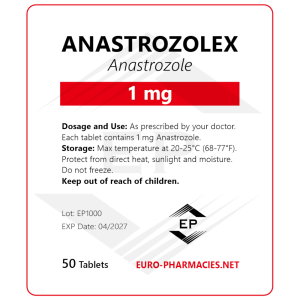 Anastrozolex (Arimidex) 1mg/tab – 50 tab/bag