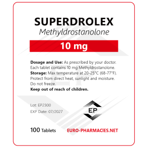 Superdrolex (Methyldrostanolone) – 10mg/tab -100 tab/bag