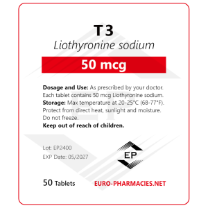 T3 – 50mcg/tab 50 tab/bag