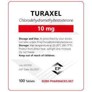 Turaxel 10 (Turanabol) — 10mg/tab -100 tab/bag
